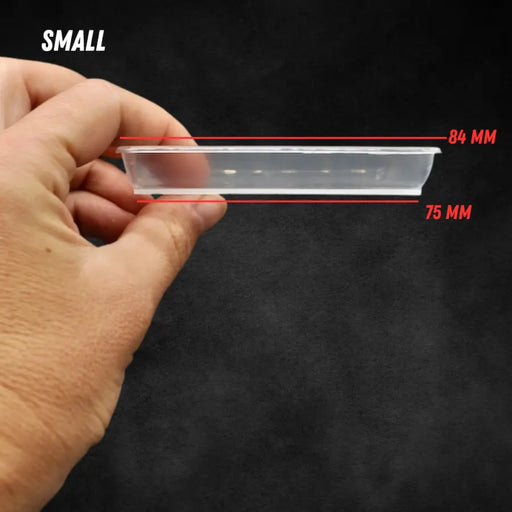 Translucent Square Saucers - Small (5 Pack)