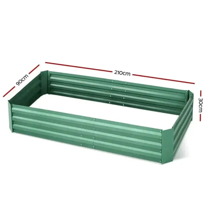 2 X Greenfingers Garden Bed (210 x 90 x 30 cm)  - Green
