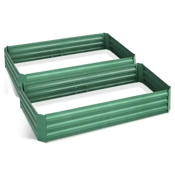 2 X Greenfingers Garden Bed (210 x 90 x 30 cm)  - Green