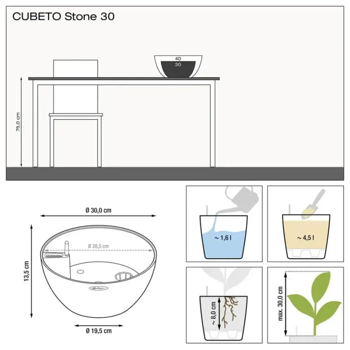 CUBETO Stone 30 Bowl