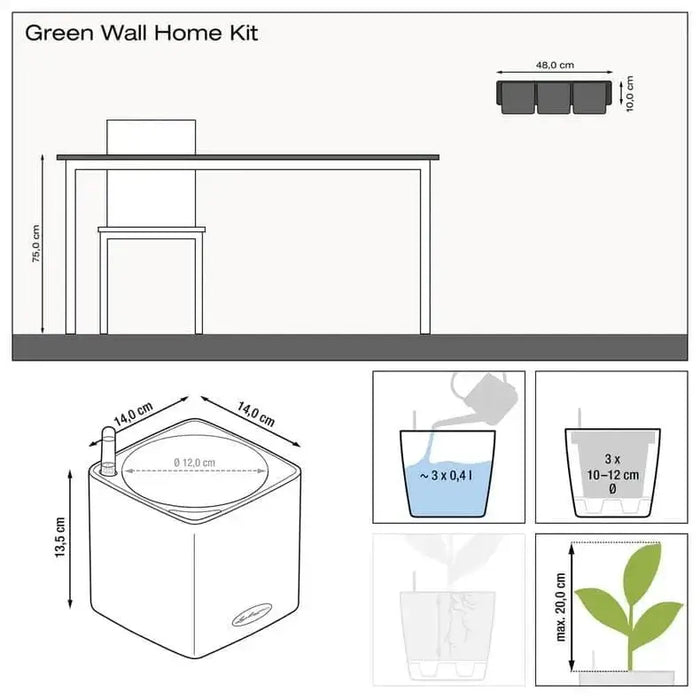 PURO CUBE Triple Wall Planter Kit