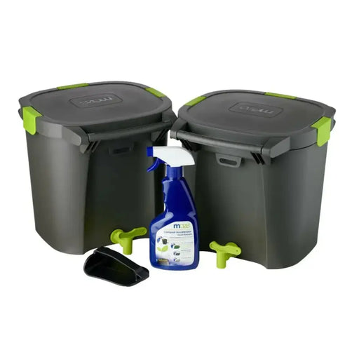 Maze Indoor Composter Twin Pack - 14L - Airtight Bokashi System