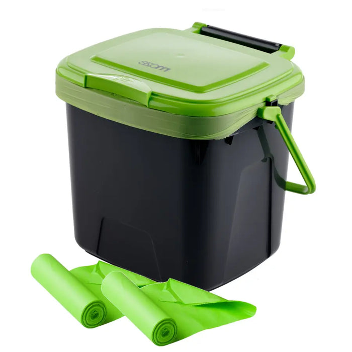 Maze 7L Kitchen Compost Caddy - 7L Caddy + 40 compostable bags
