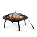 22" Portable Outdoor Fire Pit and BBQ