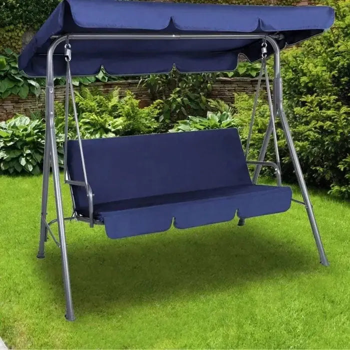 Outdoor Steel Swing Chair - Dark Blue (1 Box)
