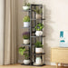 6 Tier Black Vertical Bamboo Plant Stand - Furniture > Office