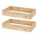 Greenfingers Garden Bed Raised 2x Wooden Planter Box Vegetables 150x90x30cm - Home & Garden > Garden Beds