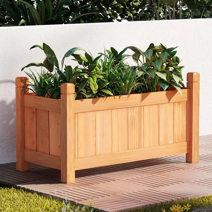 Greenfingers Garden Bed Raised Wooden Planter Box Vegetables 60x30x33cm - Home & Garden > Garden Beds