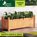 Greenfingers Garden Bed Raised Wooden Planter Outdoor Box Vegetables 90x30x33cm - Home & Garden > Garden Beds