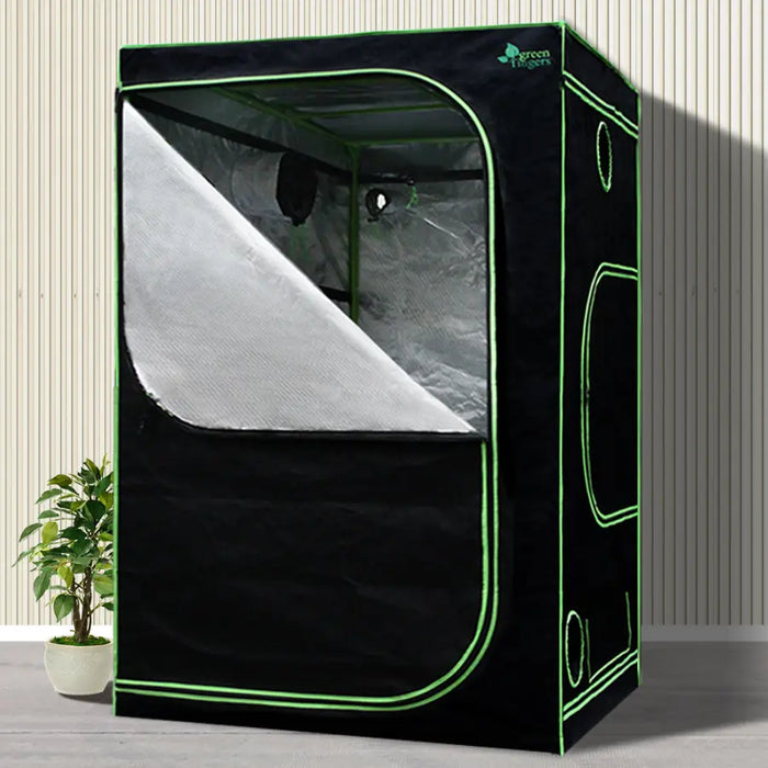 grow tent with led lights Greenfingers Grow Tent 1000W LED Grow Light 150X150X200cm Mylar 4 Ventilation — Green My Space