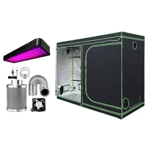 Greenfingers Grow Tent 2000W LED Grow Light 280X140X200cm Mylar 6 Ventilation - Home & Garden > Green Houses