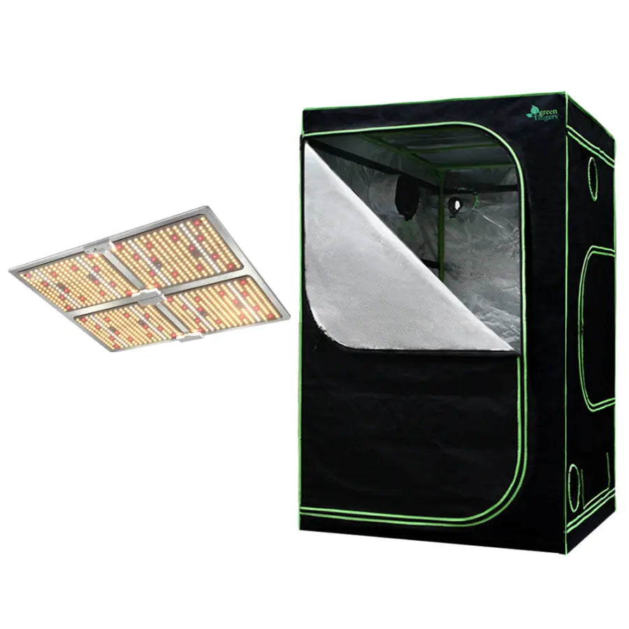 Green Fingers Grow Tent 150x150x200CM Hydroponics Kit Indoor Plant Room System
