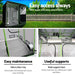 Greenfingers Grow Tent Kits 200x 200 x 200cm Hydroponics Indoor Grow System - Home & Garden > Green Houses