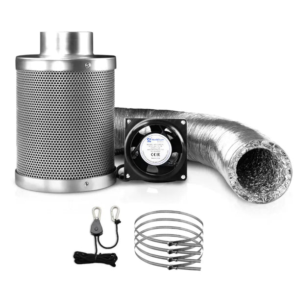 grow tent ventilation kit Greenfingers Hydroponics Grow Tent Ventilation Kit Vent Fan Carbon Filter Duct — Green My Space