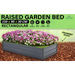 Home Ready 150 x 90 x 30cm Grey Raised Garden Bed Galvanised Steel Planter - Home & Garden > Garden Beds