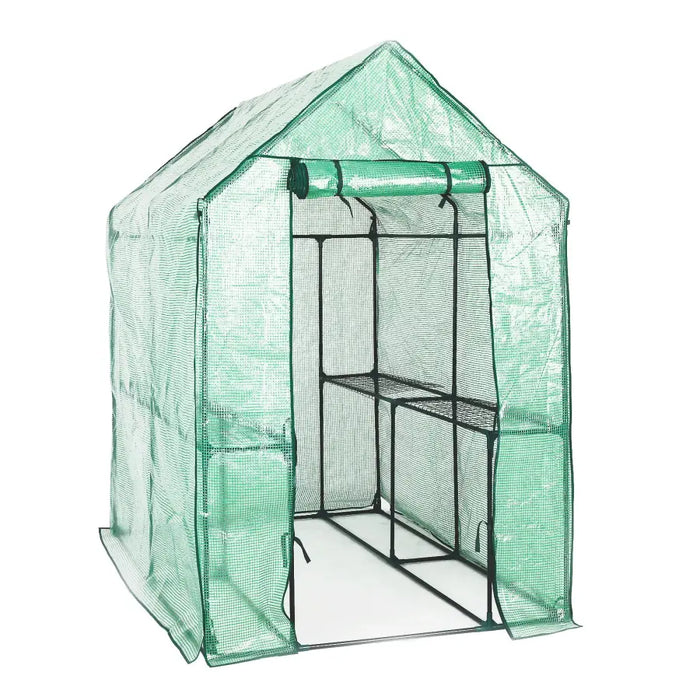 Home Ready Apex 1.9x1.2x1.9M Garden Greenhouse Walk-In Shed PE - Home & Garden > Green Houses