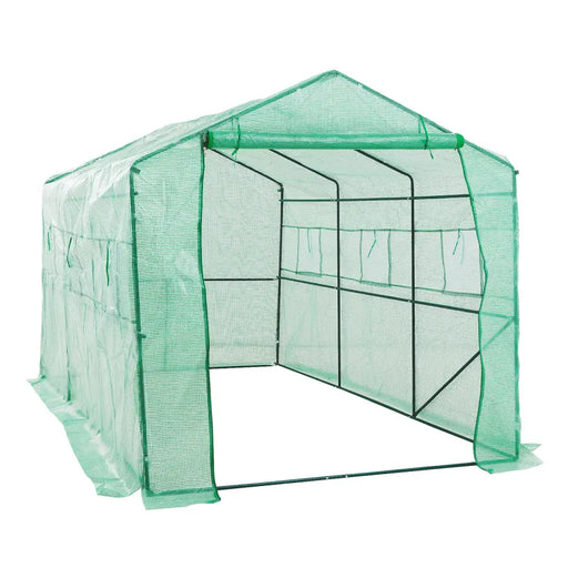 Home Ready Apex 3.5x2x2M Garden Greenhouse Walk-In Shed PE - Home & Garden > Green Houses