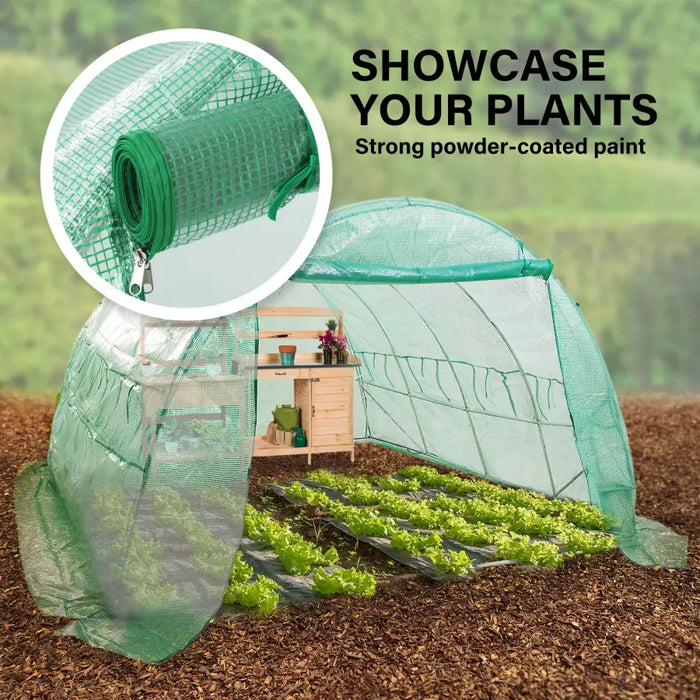 Home Ready Dome Tunnel 600cm Garden Greenhouse Shed PE Cover Only - Home & Garden > Green Houses