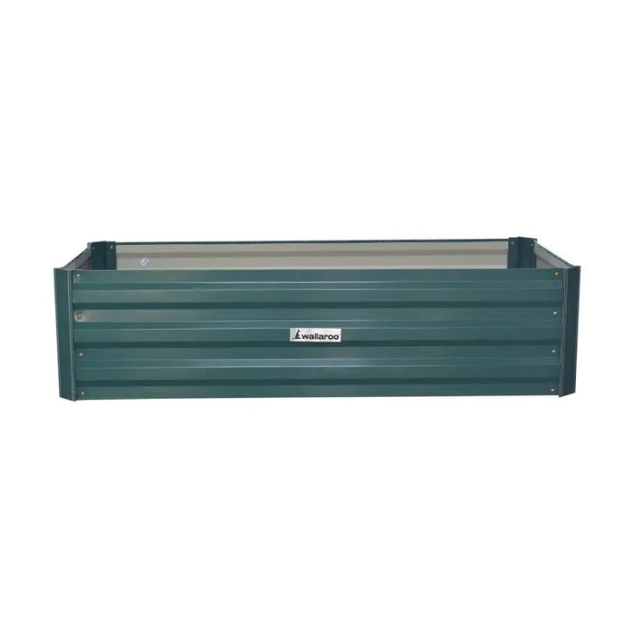 Wallaroo Garden Bed 120 x 60 x 30cm Galvanized Steel - Green - Home & Garden > Garden Beds