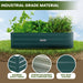Wallaroo Garden Bed 120 x 60 x 30cm Galvanized Steel - Green - Home & Garden > Garden Beds
