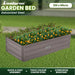Wallaroo Garden Bed 120 x 60 x 30cm Galvanized Steel - Grey - Home & Garden > Garden Beds