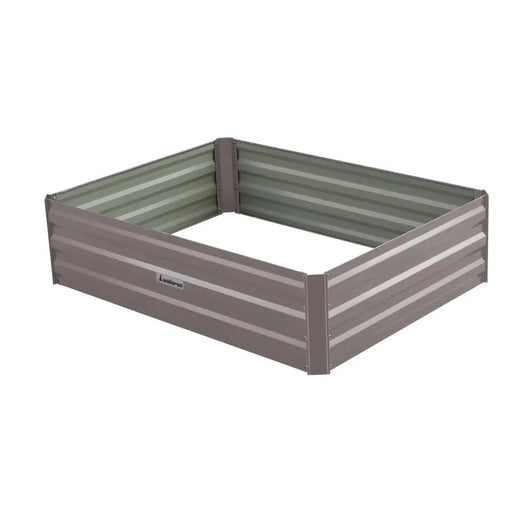 Wallaroo Garden Bed 120 x 90 x 30cm Galvanized Steel - Grey - Home & Garden > Garden Beds