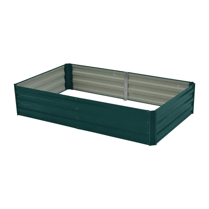 Wallaroo Garden Bed 150 x 90 x 30cm Galvanized Steel - Green - Home & Garden > Garden Beds