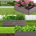 Wallaroo Garden Bed 150 x 90 x 30cm Galvanized Steel - Grey - Home & Garden > Garden Beds