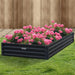 Wallaroo Garden Bed 240 x 120 x 30cm Galvanized Steel - Black - Home & Garden > Garden Beds