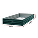 Wallaroo Garden Bed 240 x 120 x 30cm Galvanized Steel - Green - Home & Garden > Garden Beds