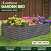 Wallaroo Garden Bed 240 x 120 x 57cm Galvanized Steel - Grey - Home & Garden > Garden Beds