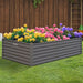 Wallaroo Garden Bed 240 x 120 x 57cm Galvanized Steel - Grey - Home & Garden > Garden Beds