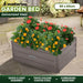 Wallaroo Garden Bed 80 x 60 x 30cm Galvanized Steel - Grey - Home & Garden > Garden Beds