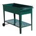 Wallaroo Garden Bed Cart Raised Planter Box 108.5 x 50.5 x 80cm Galvanized Steel - Green - Home & Garden > Garden Beds