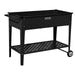 Wallaroo Garden Bed Raised 108.5 x 50.5 x 80cm Galvanized Steel Black - Home & Garden > Garden Beds