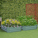 120 X 60cm Rectangle Galvanised Garden Bed