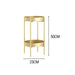 2 Layer 50cm Gold Metal Plant Stand