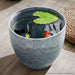 27cm Weathered Grey Round Resin Planter