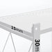 5 Tier Steel White Foldable Shelves with Wheels