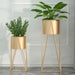 50cm Gold Metal Plant Stand