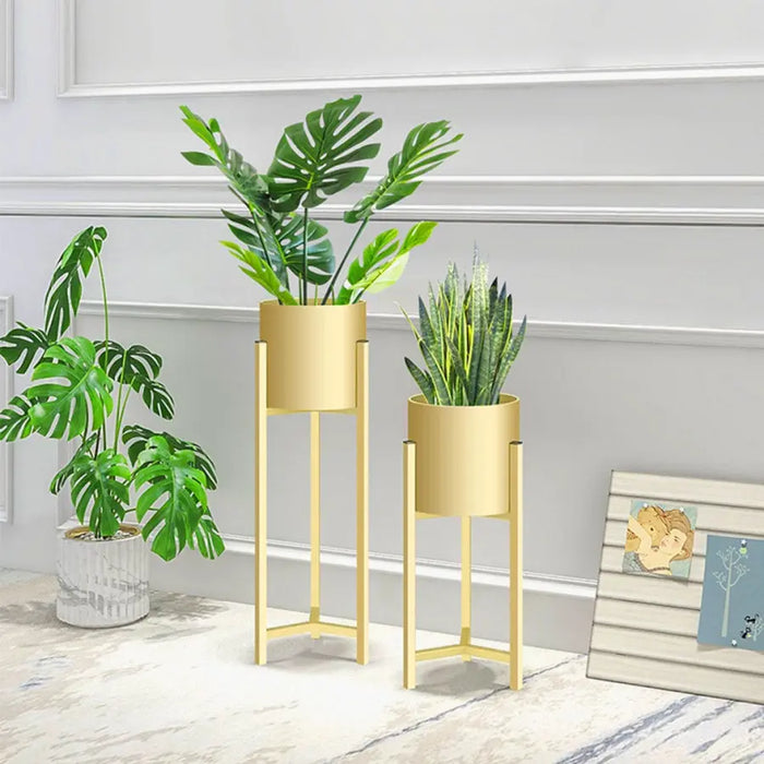 60cm Gold Metal Plant Stand