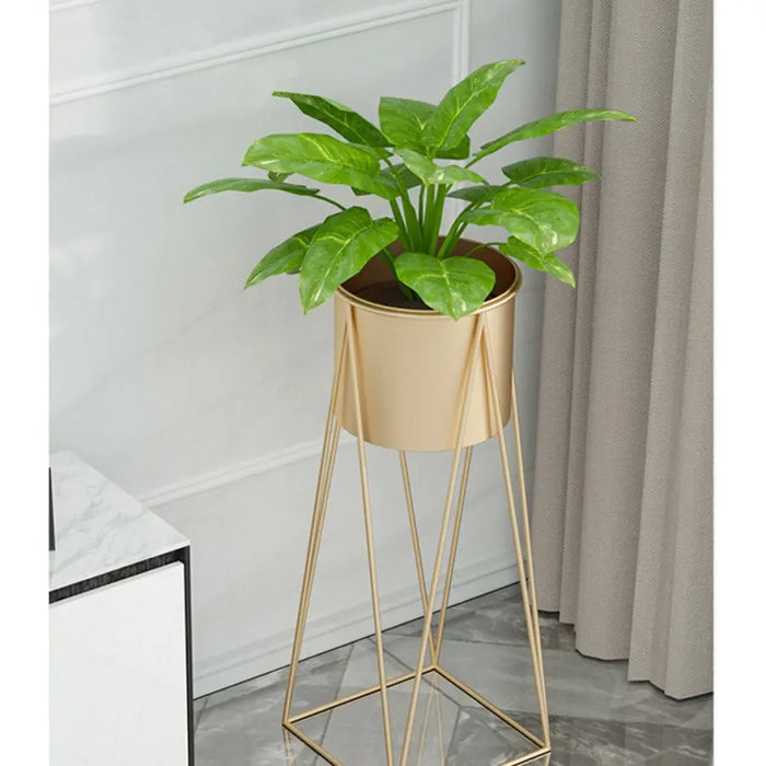 70cm Gold Metal Plant Stand