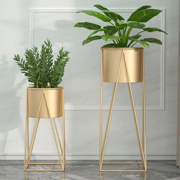 gold plant stands indoor 70cm Gold Metal Plant Stand Planter