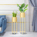 75cm Gold Metal Plant Stand