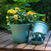 Set of 2 x 19.5 cm Blue Plastic Self Watering Planter for Indoor or Outdoor