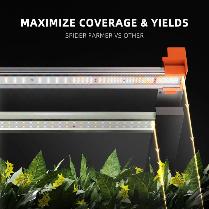 Spider Farmer G3000 300W LED Grow Light Comparisonn