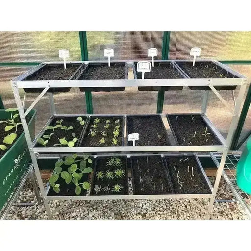 Silver Seed Tray Stand
