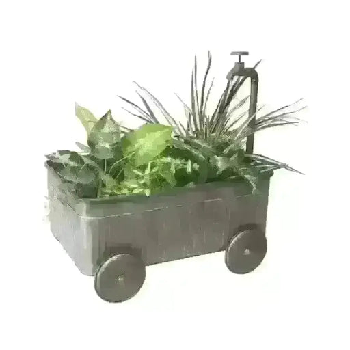 Cart Planter with Decorative Tap
