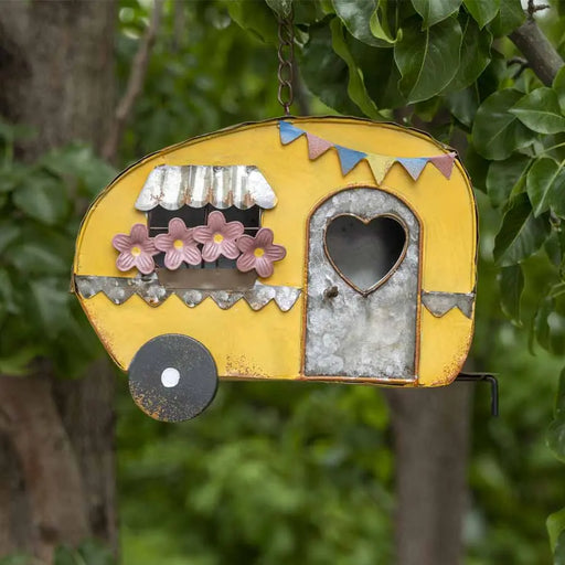 Colourful Caravan Hanging Birdhouse - Garden Decor