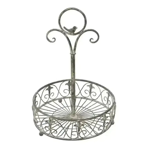 Coventry Footed Round Stand with Handle